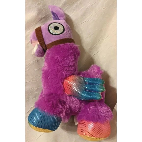 Nanco Fortnite Loot Llama Plush Rainbow Stuffed Animal Winged Purple Toy 9" - Picture 9 of 12